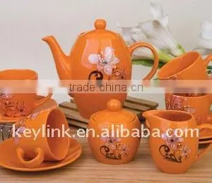 15pcs Decal Printing Ceramic Coffee Set thumbnail-1