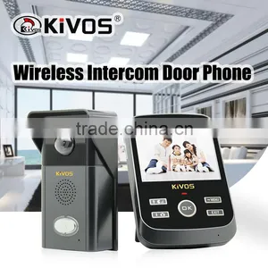 KiVOS Newest 3.5 Inch Support up to 2 Cameras and 3 Monitors. KDB303 Wireless Video Door Phone thumbnail-3
