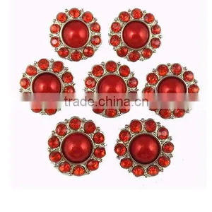 Hot Sale Wholesale Retail Sewing Button Acrylic Rhinestone Button With Shank Pearl Christmas Button For DIY Flower Center thumbnail-3