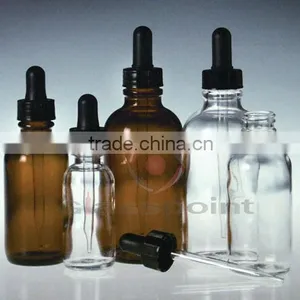 Clear Boston Round Glass Bottle for Vial thumbnail-1