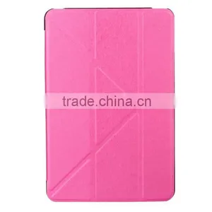 Silk Pattern Bling PU Leather Transformer Foldable Cover For IPad Mini 4 thumbnail-1