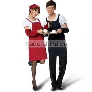H Shape Suspender Cotton Apron for Women and Men thumbnail-1