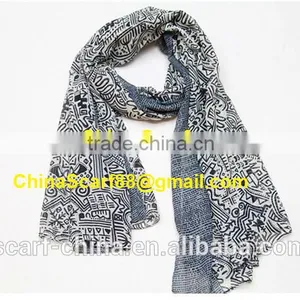 Wholesale Women Voile Printed Scarf thumbnail-4