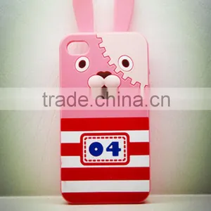 2013 the Most Popular Custom Cartoon Design Silicone Mobile Phone Cases for Prison Rabbit thumbnail-1