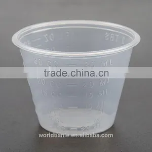 Green Recycled and Biodegradable Disposable Plastic Measuring Cups thumbnail-1