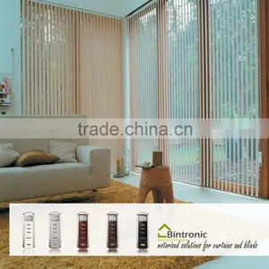 Bintronic Taiwan Motorized Vertical Blinds Curtain Rail Motorized Curtains European Style Window Curtains thumbnail-1