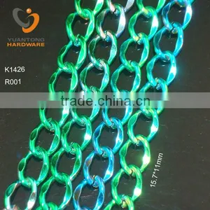 Green to Blue Color Gradual Change Color Fashion Chain thumbnail-1
