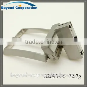 New 35mm Formal Rotatable Reversible Twisting Clamp Pin Belt Buckle for Men thumbnail-5