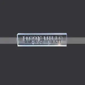 Hot Sale Claer Acrylic Desk Name Plate thumbnail-2
