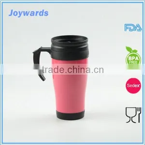 450ml Double Wall Plastic Travel Coffee Mug for Promotion thumbnail-1