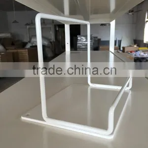 Powder Coating White Counter Top Book Store Display Shelves thumbnail-3