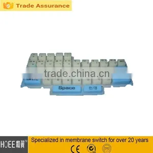 Slim Qwerty Rubber Keyboard Small Computer Keypad Keyboard thumbnail-1