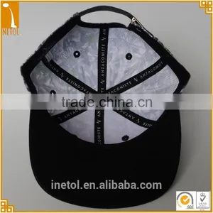 2016 New Fashion Embroidery Custom Blank Flat Brim Snapback Cap Wholesale thumbnail-5