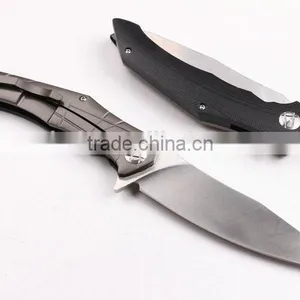 OEM Outdoor G10 Handle Pocket Knife With Sanding Surface thumbnail-2