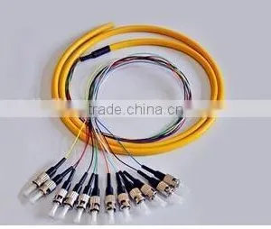 12 Cores SM/MM Bundle Fan-out Fiber Optical Pigtail With st Connector,optical Fiber st Pigtails thumbnail-2