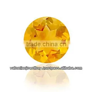 Wholesale Prices of Citrine Stone From Manufacturer, Shinning 10mm Round Brilliant Cut Citrine Gemstone thumbnail-1