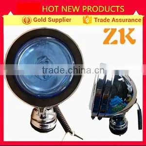6 INCH UNIVERAL ROUND YELLOW BLUE CHROME OFF ROAD FOG LIGHT thumbnail-1