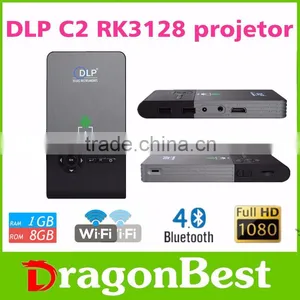 Professional Android 4.4 OS 15000 Hours 1G 8G Digital Projector Android C2 Projector thumbnail-1