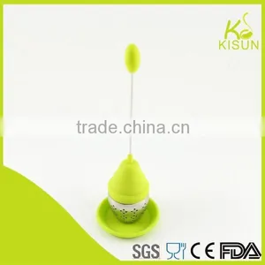 Silicone Oval Egg Shape Tea Strainer thumbnail-1