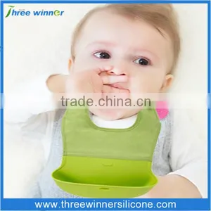 Cheap Wholesale Silicone Bib Waterproof Baby Bib thumbnail-1