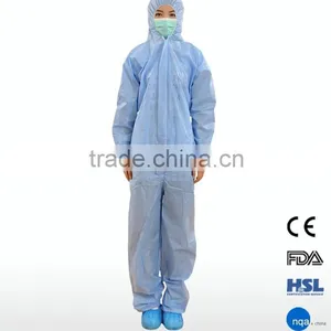 Disposable Non-woven Microporous Clothing Good Coveralls Medical Overall thumbnail-1