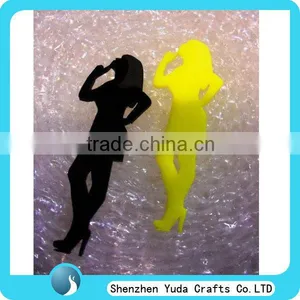 Shenzhen Custom Laser Cut Shapes Acrylic Women Shapes , Laser Cuting Gifts Promotional thumbnail-1