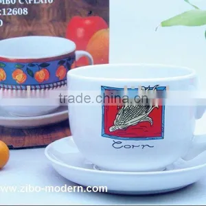 Soup Mug With Saucer in Imprint thumbnail-1