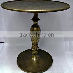 Aluminium Metal Coffee, Outdoor, Dinning Table Folding Brass Antique Finish thumbnail-1
