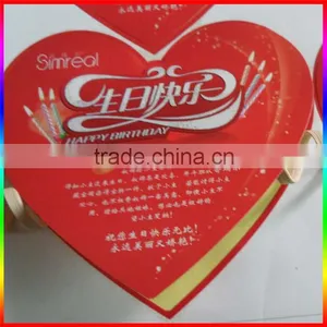 Large Red Heart Shape Birthday Paper Stickers thumbnail-1