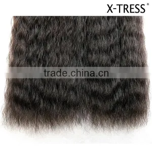 2pcs Pack 120g 16inch Coarse Yaki Super Wave Top Quality Synthetic Weft Hair Extension thumbnail-5