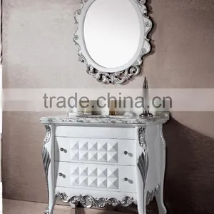 Bathroom Vanity Industrial/floor Mouned Bathroom Vanity in White WTS321 thumbnail-1