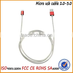 Aluminum Foil Shiled OD4.0 Custom Logo High Speed 2.0 Micro Usb Cable thumbnail-2
