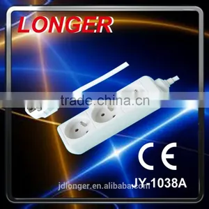 Hot Sale High Quality French 3 Way Extension Socket Power Strip CE 16A 220V CHILD PROTECTOR thumbnail-1