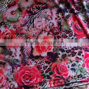 Gold Foil Velvet Fabric for Dress thumbnail-4