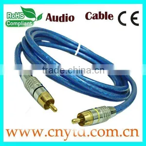 Blue Color High End Rca Cable With Gold Plated thumbnail-1