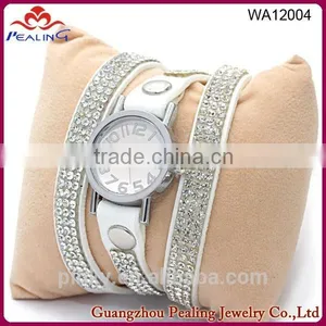 Best Selling New Style Colourful 4 Row Bling Bling Fashion Bangle Watch Ladies Watches thumbnail-3