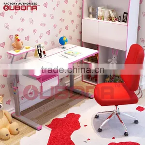 Ergo-comfort Height Adjustable Desk Work Space for Children Study Desk & Chair Sets Kids Portable Writing Desk for Teens thumbnail-2