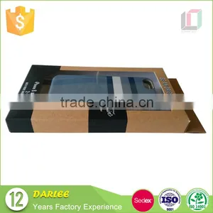China Hanging Hook Recyclable Kraft Paper Phone Case Packaging Box With Custom Logo thumbnail-5
