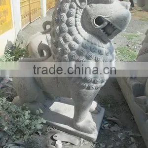 Natural Lion Sculpture Stone Statue Supplier & Manufacturer in India thumbnail-3