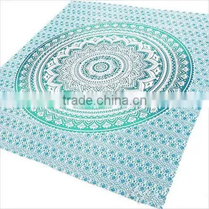 Ombre Indian Mandala Tapestry thumbnail-5