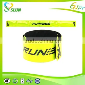 Promotion Customized Silicone Slap Bracelet Reflective Slap Band With Steel Spring thumbnail-3