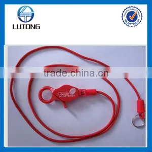 Red Elastic Cord With Plastics Clip thumbnail-1