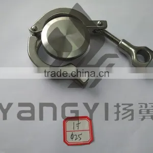 Stainless Steel 1'' Tri Clover Clamp With End Cap Ferrule and Gasket thumbnail-2