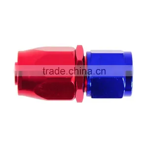 Red AN8 AN-8 8 AN Straight Push Lock Swivel Fitting Hose End Oil Fuel Adaptor thumbnail-6