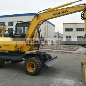 8 Ton Wheel Excavator With Cane Loader for Sale thumbnail-2
