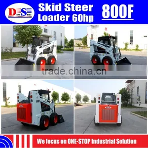 800F WECAN Mini Skid Steer Loader for Sale - 800KG Capacity + 45kw Engine + 0.47m3 Bucket thumbnail-2