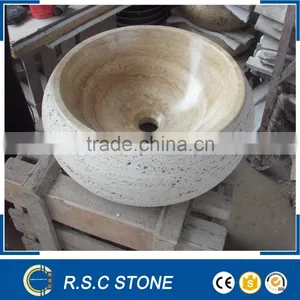Countertop Single Hole Marble Basin thumbnail-1