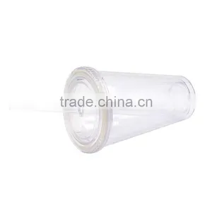 16oz Customized Logo Plastic Cheap Coffee Cups for Sale,Thin Wall Plastic Drink Tubing thumbnail-2