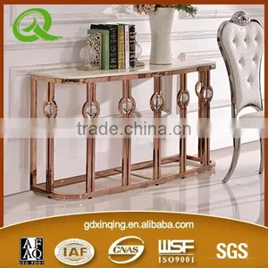 F286 Tempered Glass Modern Console Table thumbnail-5