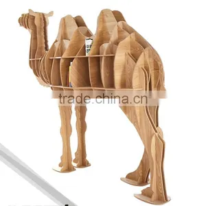 Home Decoration High Quality Wooden DIY Camel Display End Table thumbnail-2